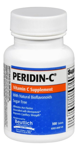 Peridin-c Vit C Supp Tabs Tamanho: 100