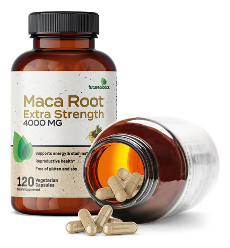 Suplemento Futurebiotics Maca Root 4000 Mg 120 Cápsulas - Imagem 5