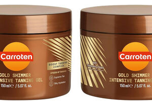 Gel Bronzeador Carroten Gold Shimmer Intensive 150 Ml X 2 Pa