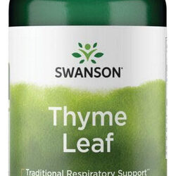 Folha De Tomilho 500 Mg 120 Cápsulas Da Swanson Vitamins