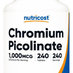 Suplement Nutricost Cromo Picolinato 1000mcg 240 Comprimidos