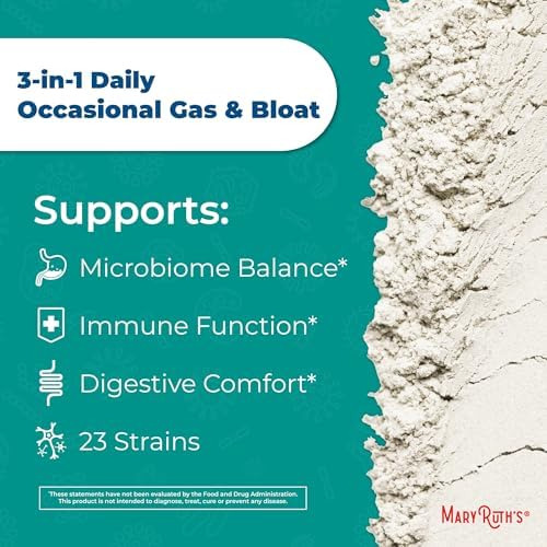 Maryruth Organics 3 Em 1 Probióticos Para Gases E Inchaço | - Imagem 4