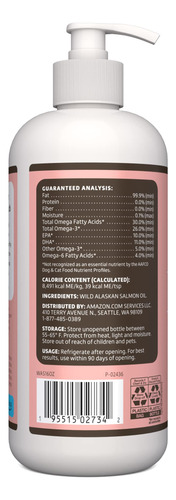 Suplemento Wonder Bound Wild Alaskan Salmon Oil 473ml Para C - Imagem 4