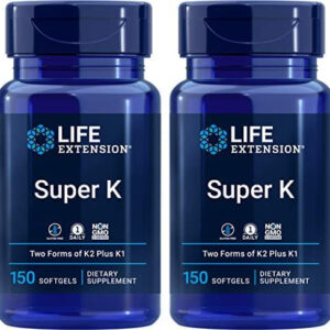 Life Extension Super K, 150 Cápsulas Gelatinosas (pacote Com
