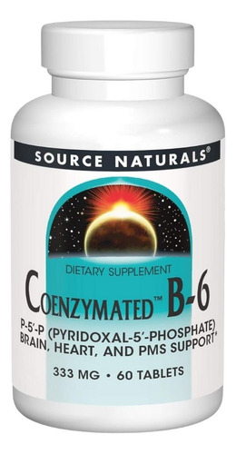 Coenzimado B-6 300 Mg 60 Comprimidos Da Source Naturals - Imagem 2