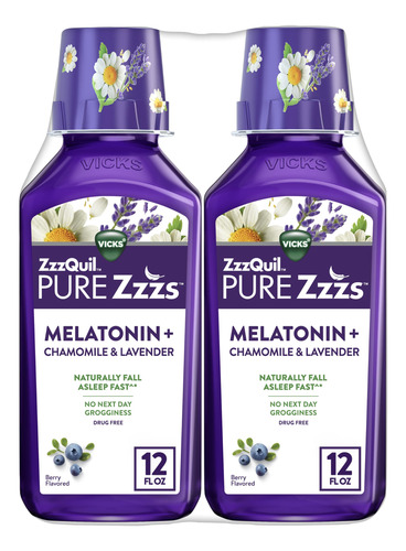Líquido De Melatonina Sleep Aid Zzzquil Pure Zzzs 2 Mg 720 M