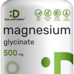 Glicinato De Magnésio 500mg, 180 Cápsulas Vegetais | Quelata