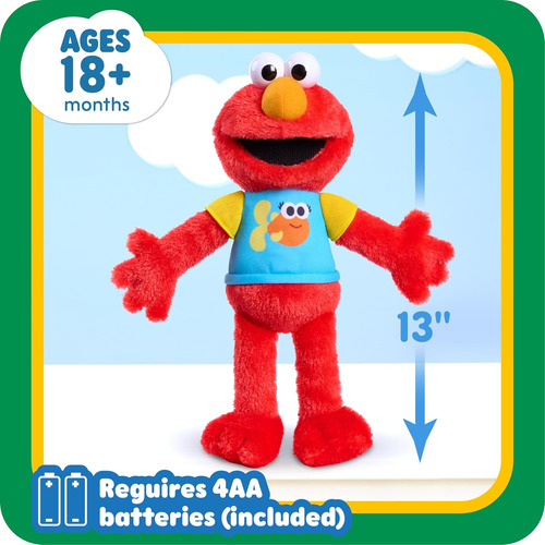 Elmo De Pelúcia Sesame Street De 33 Cm Sing-along Com Luzes - Imagem 10