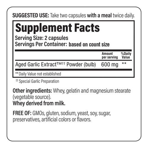 Suplemento Kyolic Aged Alho Extract Formula 100 200 Cápsulas - Imagem 4