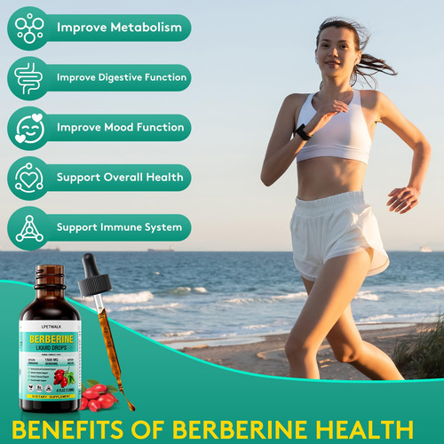 Suplemento Lpetwalk Berberine Liquid Drops 120ml Orgânico - Imagem 8