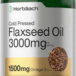 Suplemento Horbäach Óleo De Linhaça Softgels 3000 Mg 300 Uni