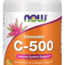 Laranja Mastigável De Vitamina C-500 100 Comprimidos Da Now