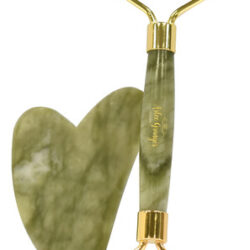 Conjunto De Ferramentas Faciais Arlee Granger Jade Roller Gu