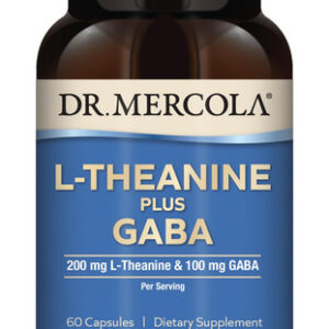Suplemento Dr. Mercola L-teanina Plus Gaba 60 Cápsulas