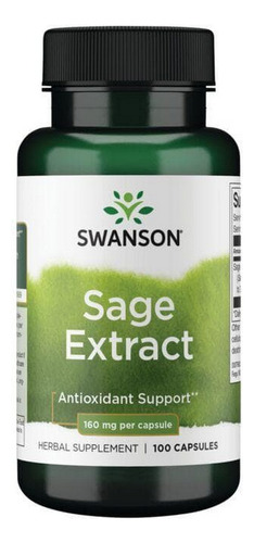 Extrato De Sálvia 160 Mg 100 Cápsulas Da Swanson Vitamins - Imagem 2