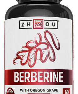 Suplemento Zhou Nutrition Berberine 1000mg Com Uva Oregon