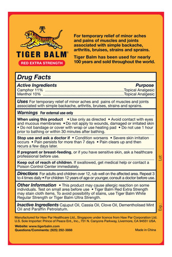 Pomada Para Alívio Da Dor Tiger Balm Extra Strong 18g - Imagem 4