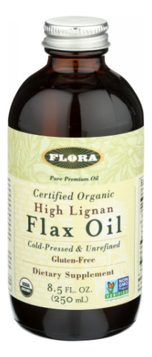 Óleo De Linhaça Com Alto Teor De Lignano 8,5 Onças Da Flora - Imagem 2