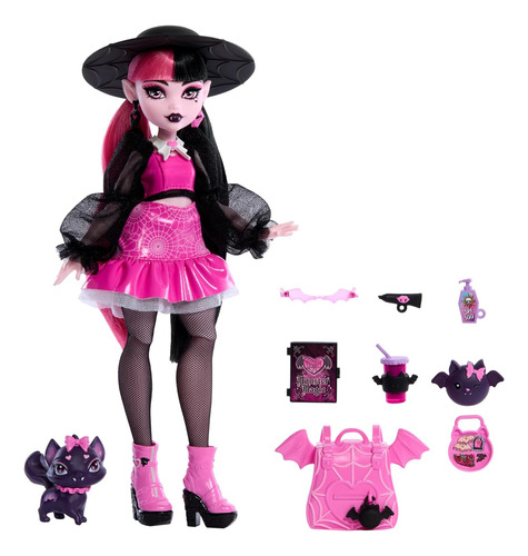 Boneca Monster High Draculaura Com Gato-morcego De Estimação - Imagem 4