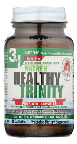 Cápsulas Probióticas Healthy Trinity 14 Cápsulas Da Natren - Imagem 2