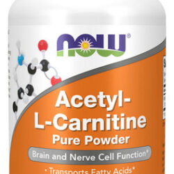 Acetil-l Carnitina Em Pó De 3 Onças Da Now Foods