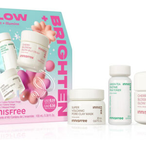 Conjunto De Cuidados Com A Pele Innisfree Glow + Brighten Co