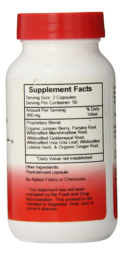 Suplemento Dr. Christopher"s Kidney Formula 475 Mg 100 Cápsu - Imagem 2