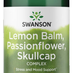 Suplemento Swanson Lemon Balm Passion Flower Skullcap 180 Ca