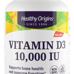Suplemento Healthy Origins Vitamina D3 10.000 Ui 120 Cápsula