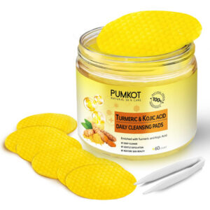 Almofadas De Limpeza Pumkot, Açafrão E Ácido Kójico Com 60 U