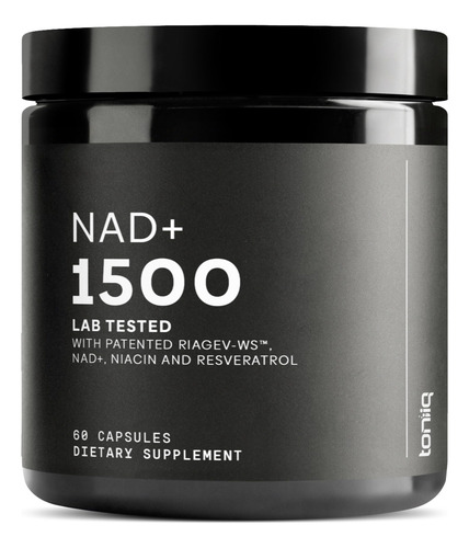Suplemento Nad+ Toniiq Ultra High Strength 1500 Mg 60 Cápsul