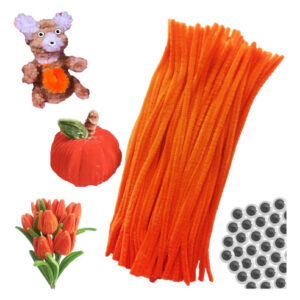 Limpadores De Cachimbo Chenille Stems Acofect Orange 100 Uni