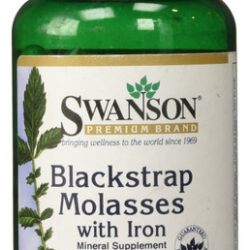 Suplemento De Melaço Swanson Blackstrap Com Ferro 120 Cápsul