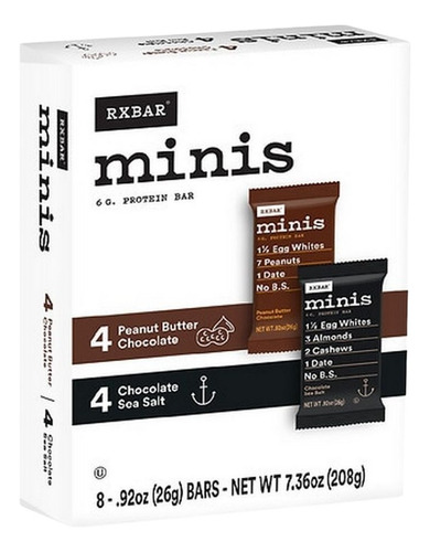Pacote Variado Minis Protein Bar De 7,36 Onças (caixa Com 6)