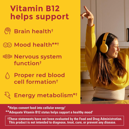 Nature Made Zero Sugar Energy Vitamina B12 Gomas 1000 Mcg Po - Imagem 2