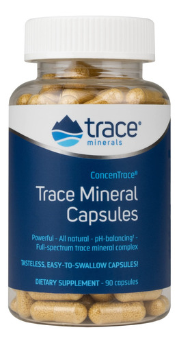 Suplemento Trace Minerals Concentrace Em Cápsulas 90 Cápsula