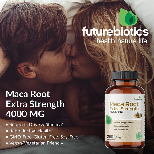 Suplemento Futurebiotics Maca Root 4000 Mg 120 Cápsulas - Imagem 3