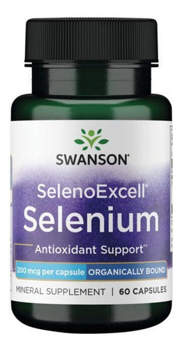 Selenoexcell Selenium 200 Mcg 60 Cápsulas Da Swanson Vitamin