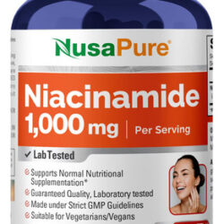 Suplemento Nusapure Niacinamida 1000 Mg 200 Cápsulas Vegetai