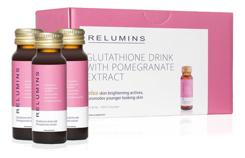 Relumins Glutationa Drink - Ajuda A Promover A Pele Mais Bri