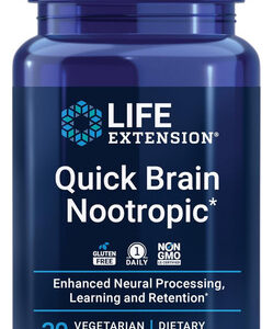 Life Extension Quick Brain Nootropic, 30 Cápsulas Vegetarian