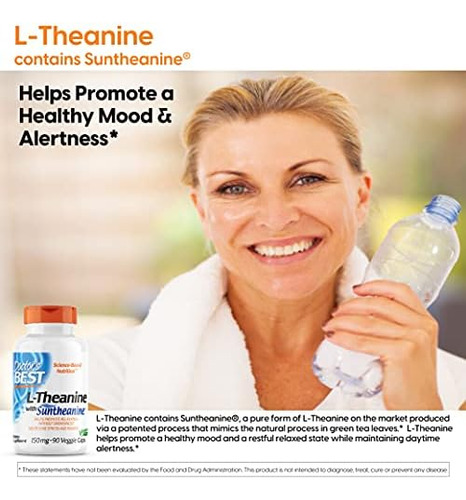 Doctors Best L-theanine Contém Suntheanine, Ajuda A Reduzi - Imagem 4