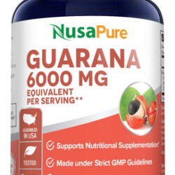 Suplemento Extrato De Guaraná Nusapure 6000mg 200 Cápsulas