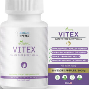 Suplemento Biolabs Pro Natural Vitex Chasteberry 500 Mg 60 C