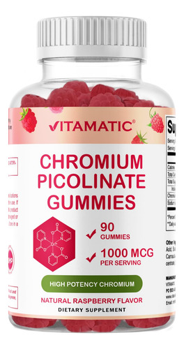 Suplemento Vitamático De Picolinato De Cromo 1000mcg Gummies - Imagem 7