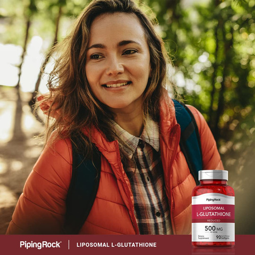 Suplemento De Glutationa Lipossomal Piping Rock 500 Mg 90 Cá - Imagem 6