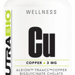Suplemento De Quelato De Cobre Nutrabio 3mg 90 Cápsulas