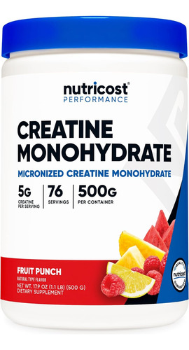Creatina Em Pó Nutricost 500g, 5g Por Porção - Imagem 25