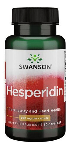Hesperidina 500 Mg 60 Cápsulas Da Swanson Vitamins
