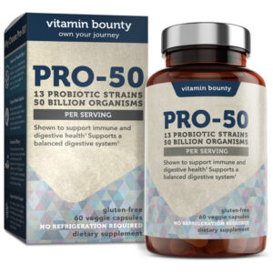 Suplemento Vitamin Bounty Pro-50 Probióticos 60 Cápsulas
